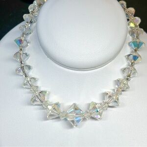 1950s VINTAGE Aurora Borealis Crystal Choker